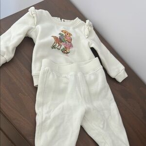 Ralph Lauren Cream Bear and Deer Sweatshirt Set